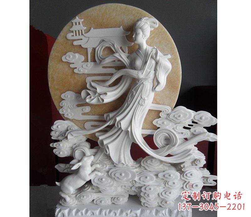 南京汉白玉嫦娥雕塑