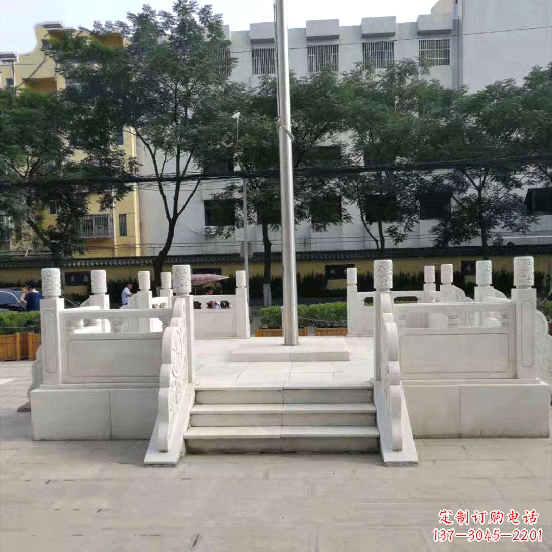 南京汉白玉公园园林广场升国旗台