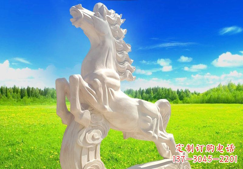 南京汉白玉广场奔马石雕