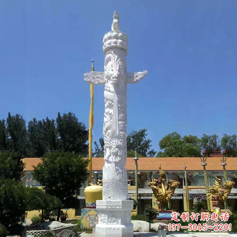 南京来自华夏的经典之作——汉白玉华表柱