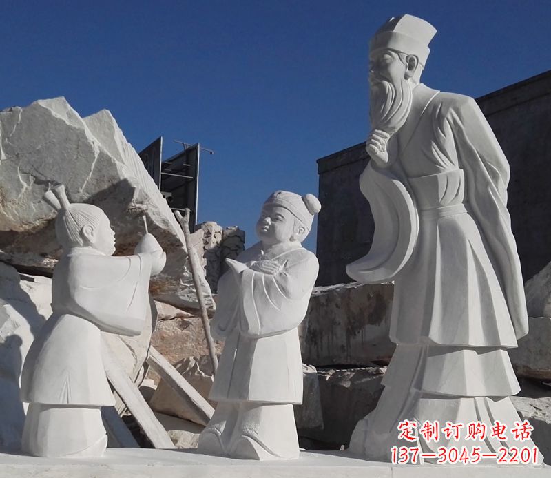 南京以孔融让梨石雕塑陪伴你的每一天
