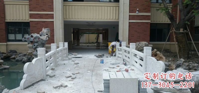 南京汉白玉栏板安装雕塑