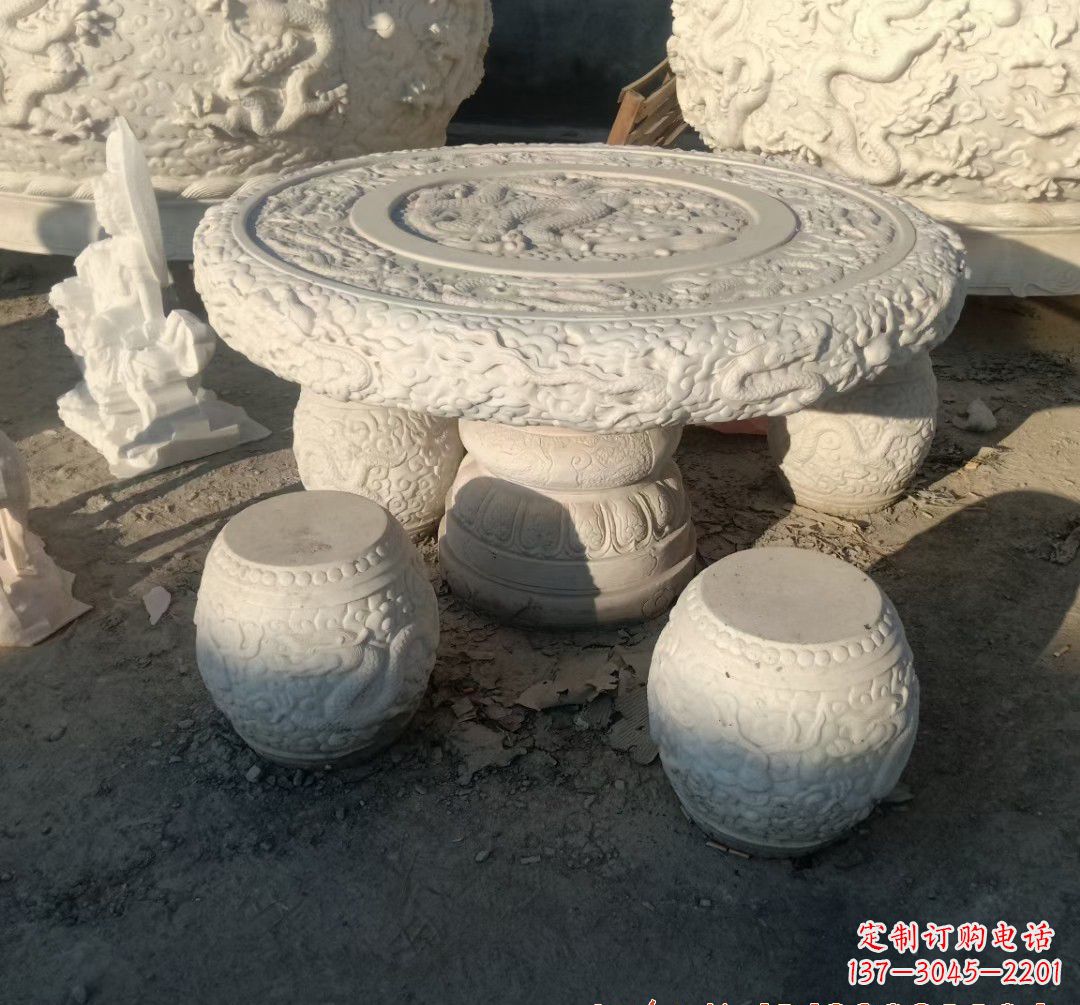 南京中领雕塑推出的汉白玉魔力龙雕塑,以汉白玉…