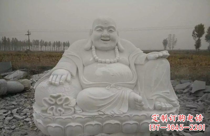 南京质感非凡的汉白玉弥勒佛雕塑