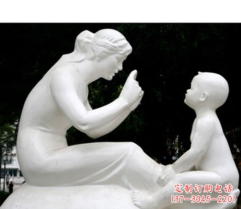 南京中领雕塑,创造传统的母爱石雕