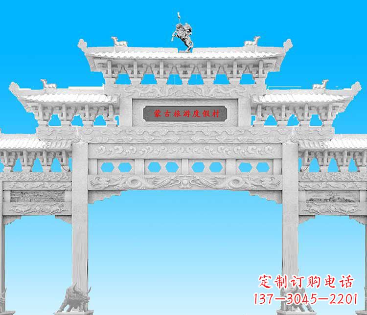 南京汉白玉牌楼雕塑