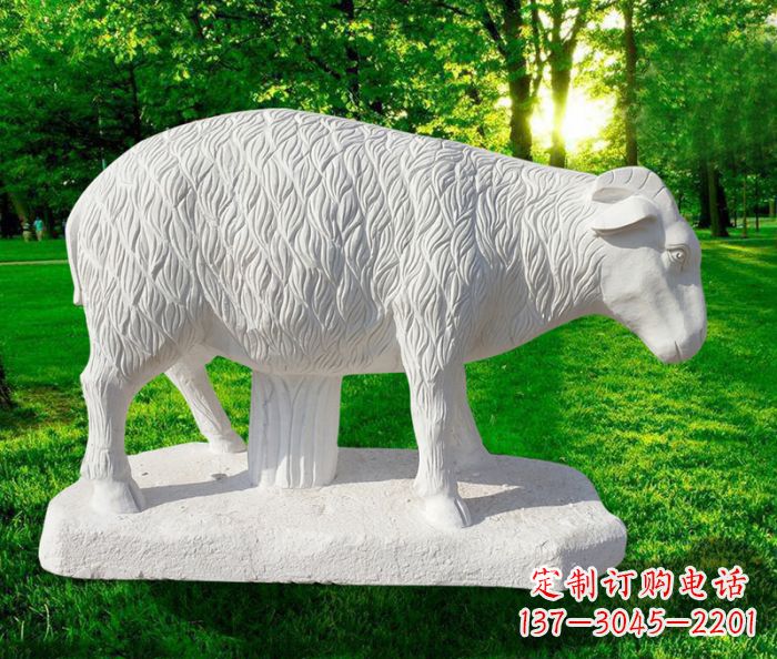 南京高精度玉雕山羊石雕