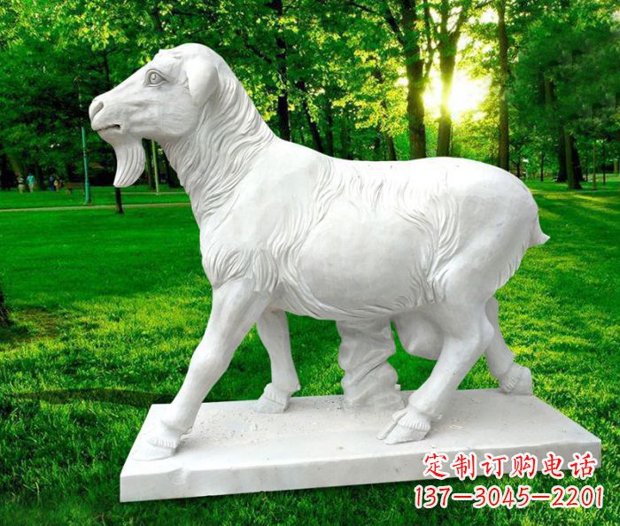 南京中领雕塑:精美山羊石雕