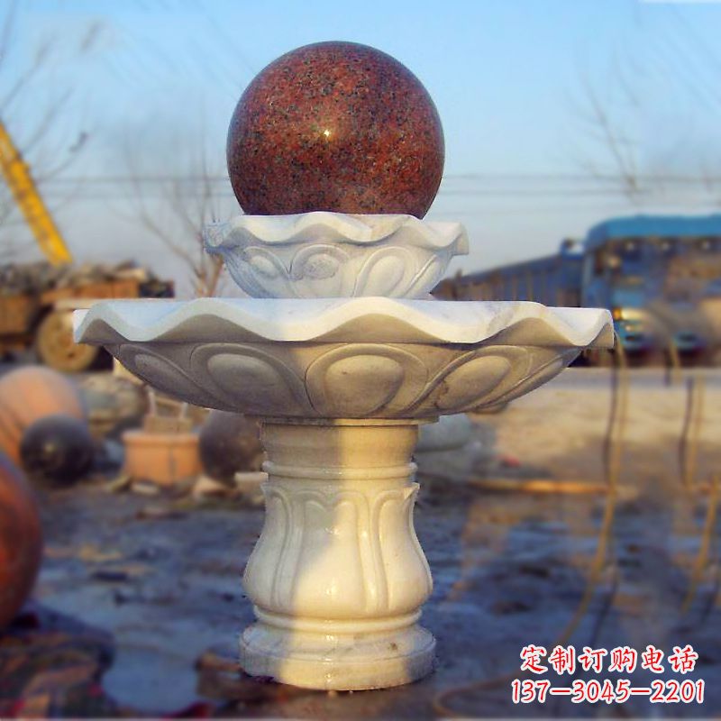 南京汉白玉石雕风水球