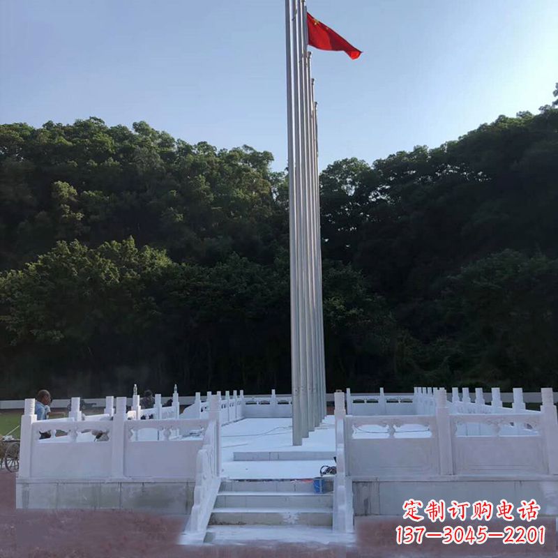 南京汉白玉石雕国旗台