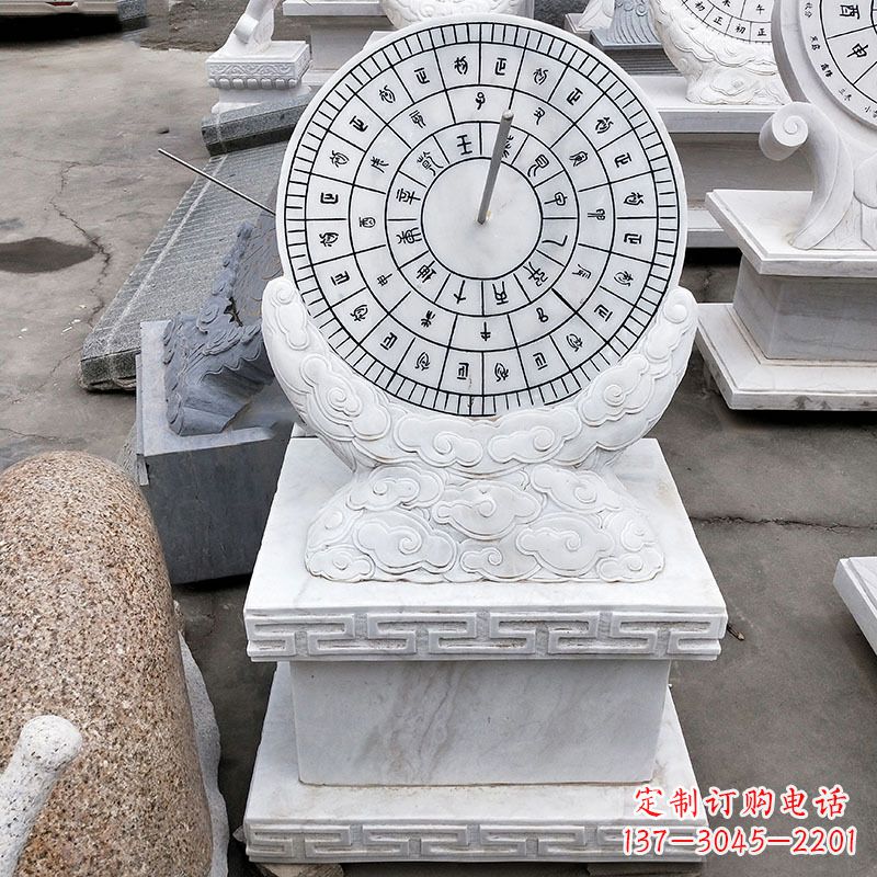 南京汉白玉石日晷雕塑,专属的精美记忆