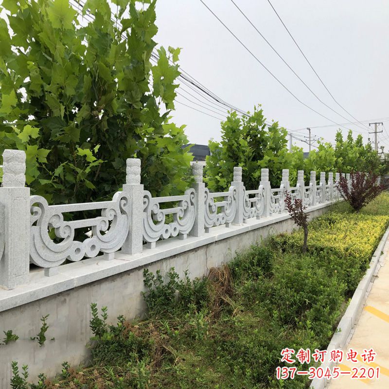 南京汉白玉石栏杆雕塑，精雕细琢，精美无比
