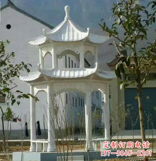 南京汉白玉凉亭雕塑,为您打造完美的艺术空间