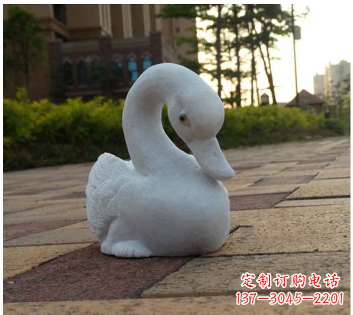 南京汉白玉天鹅石雕