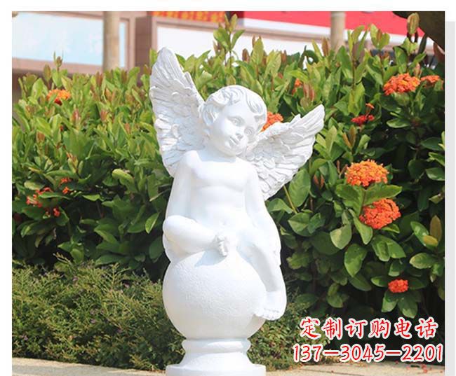 南京汉白玉小天使公园西方人物石雕