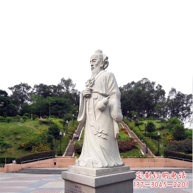 南京张仲景石雕雕塑,精工细作,传承古代文化
