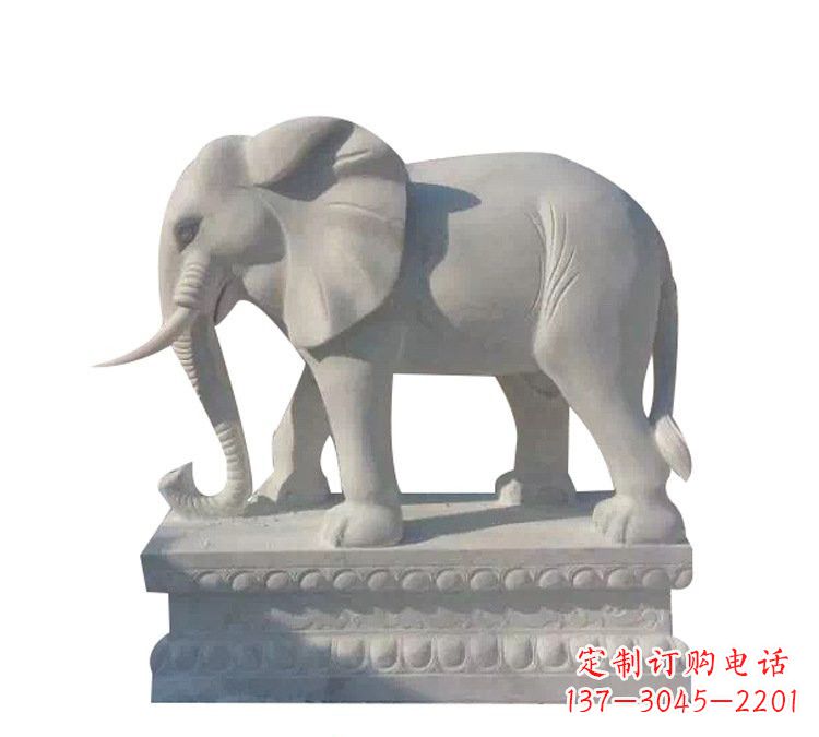南京汉白玉镇宅大象石雕