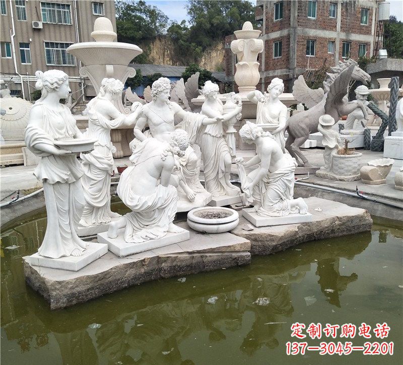 南京精美绝伦,众宁芙侍奉阿波罗雕塑