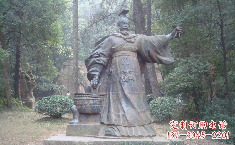 南京汉武帝古代名人铜雕