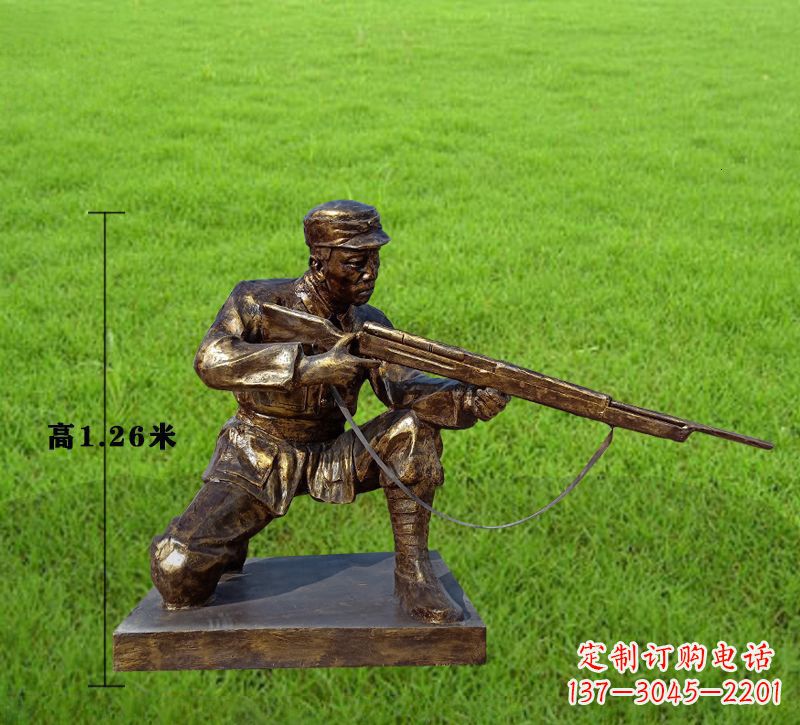 南京纪念红军铜像,精美文物雕塑