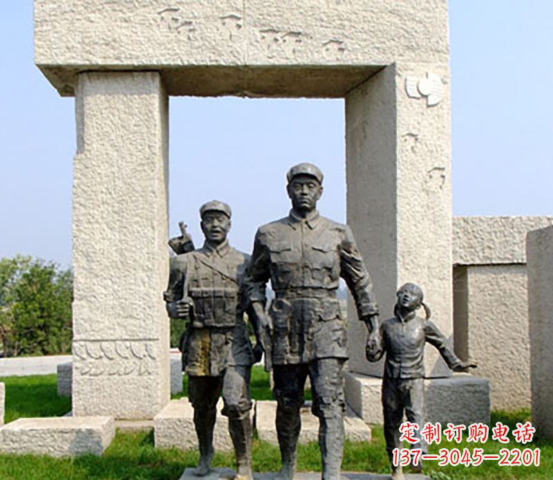 南京红军公园雕塑,精致而独特