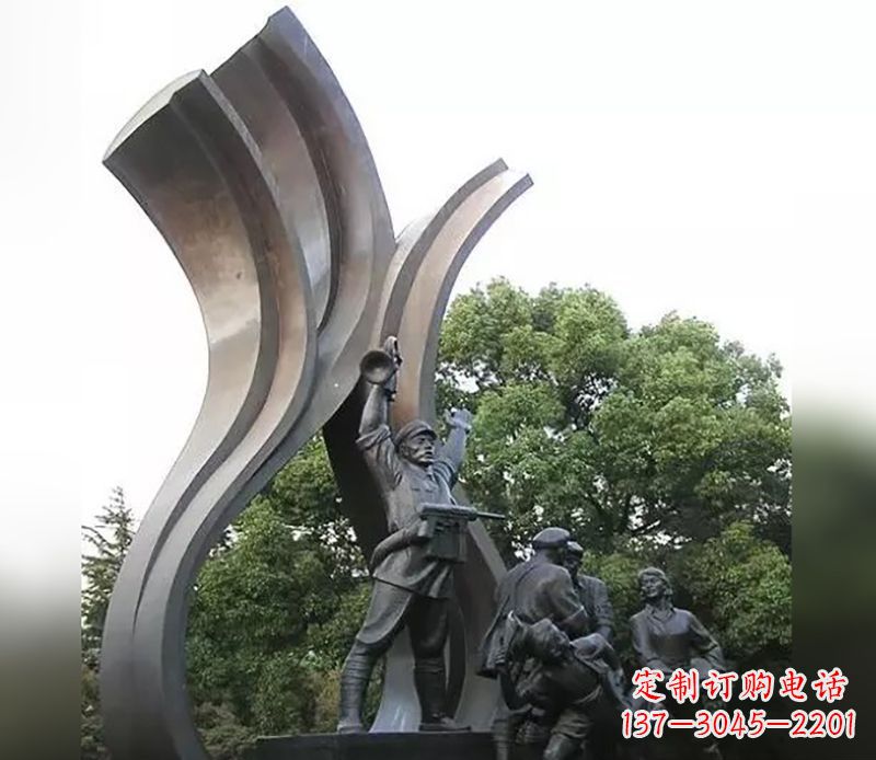 南京红军英烈雕塑,永记中国英雄