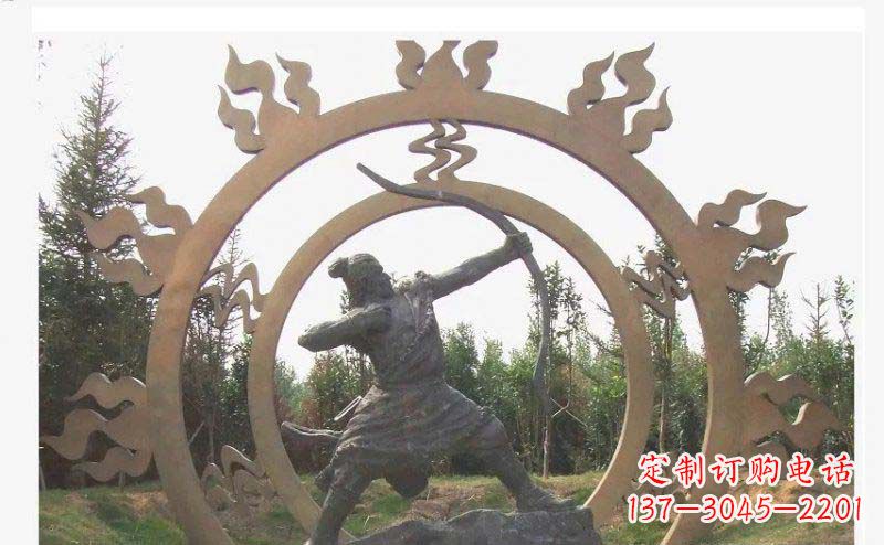 南京专业定制后羿雕塑,完美彰显人物神韵