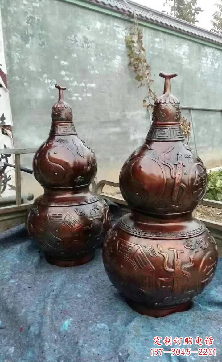 南京葫芦雕塑,精致艺术佳作