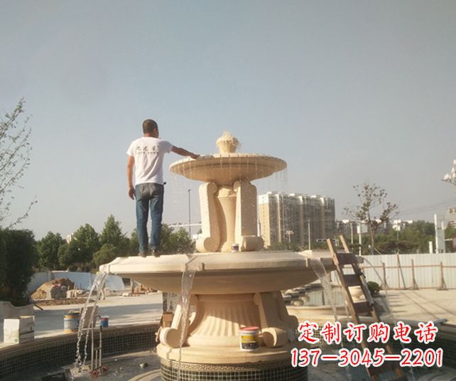 南京艺术喷泉石雕,实现室外屋顶空间美化