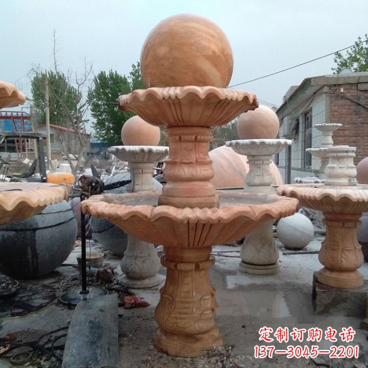 南京中领雕塑,精致风水球雕塑让你的院落更加精致