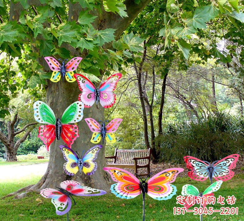 南京缤纷色彩的蝴蝶插挂件