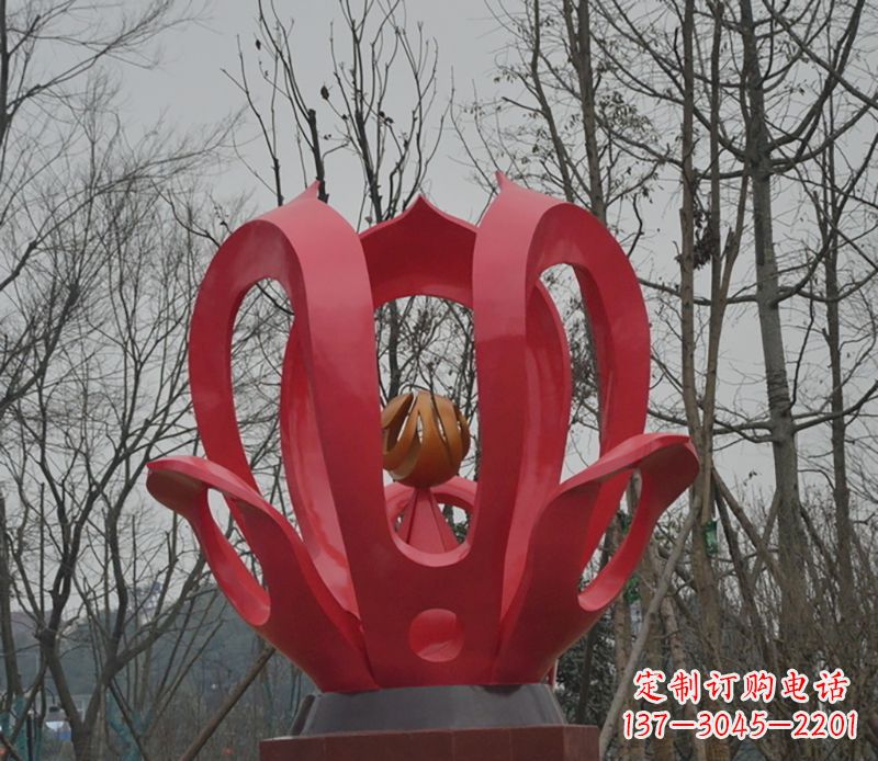 南京巧夺天工的紫荆花雕塑