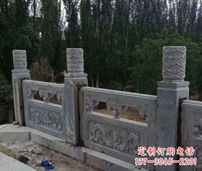 南京定制石质护城河栏板雕塑