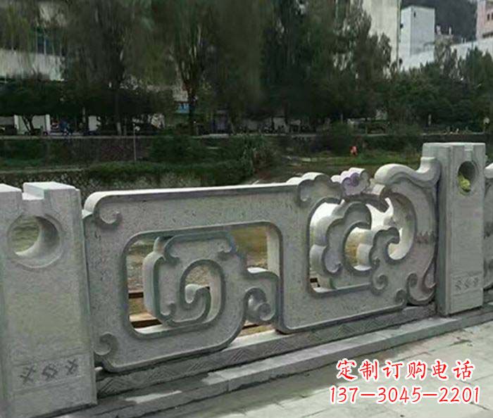 南京护城河建筑石雕栏板