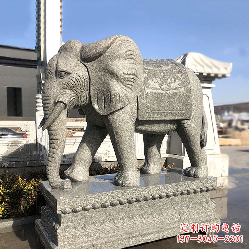 南京花岗岩大象石雕,融合古典与现代的艺术精品