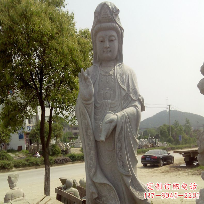 南京中领雕塑定制--品质观音菩萨石雕