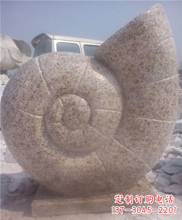 南京花岗岩蜗牛石雕|质感细腻的蜗牛雕塑