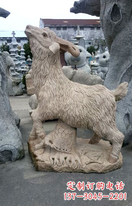 南京花岗岩羊石动物雕塑