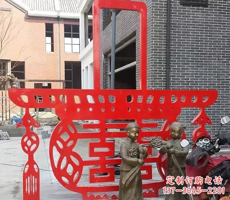 南京历久弥新的不锈钢花篮雕塑