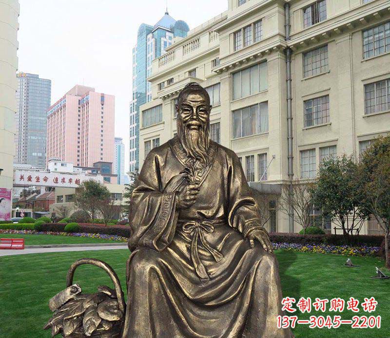 南京精美古典——华佗古代名人铜雕