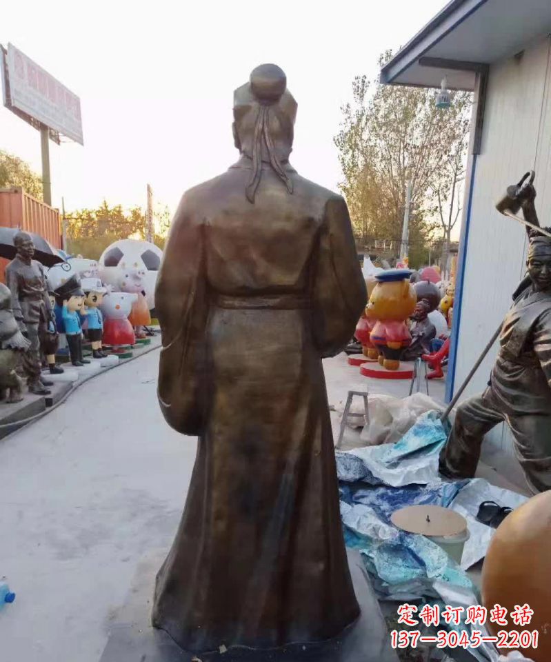 南京精美雕塑永流传——华佗名医铜雕(定制)