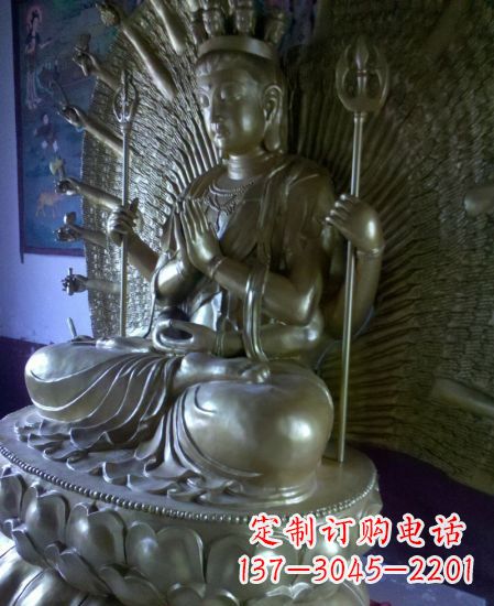 南京中领雕塑:高质量黄铜佛像雕塑