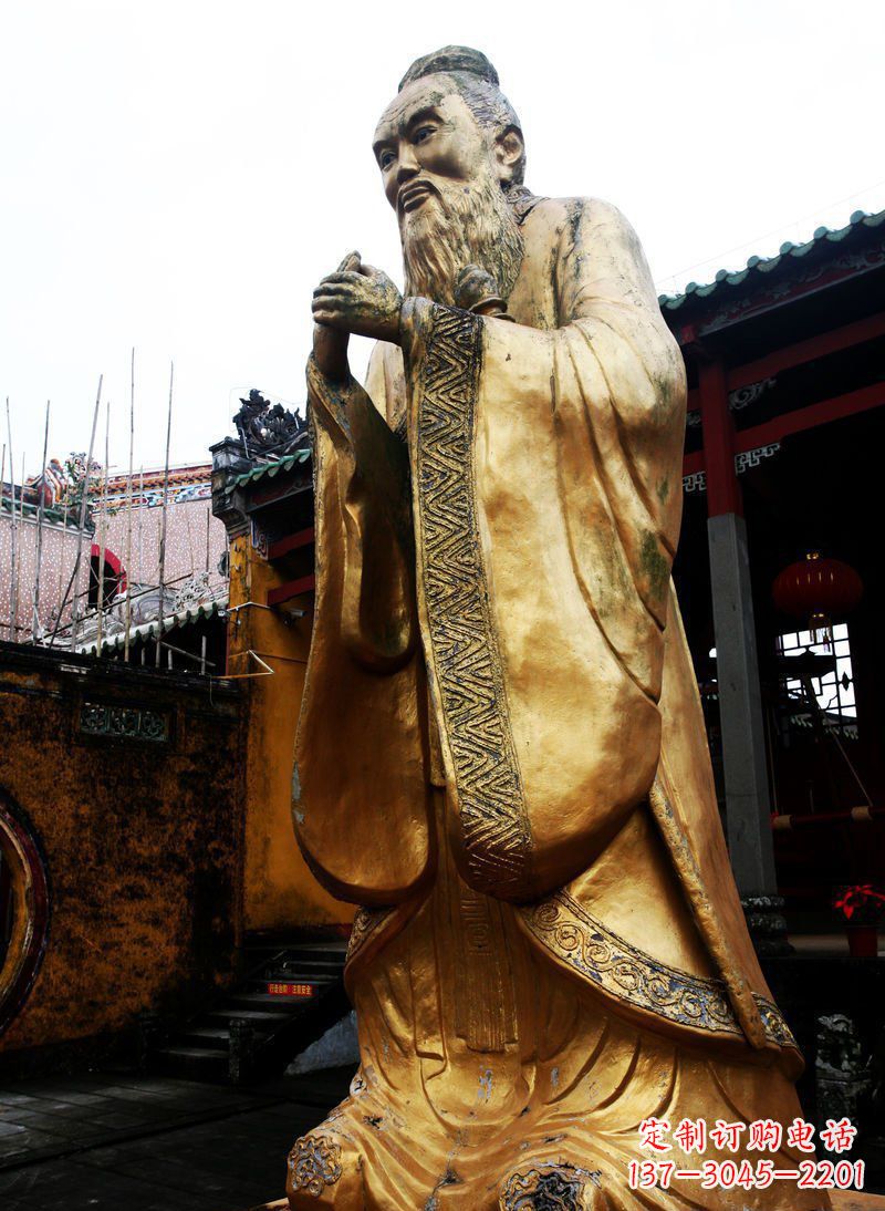 南京精致黄铜孔子雕塑，永久流传中华文化
