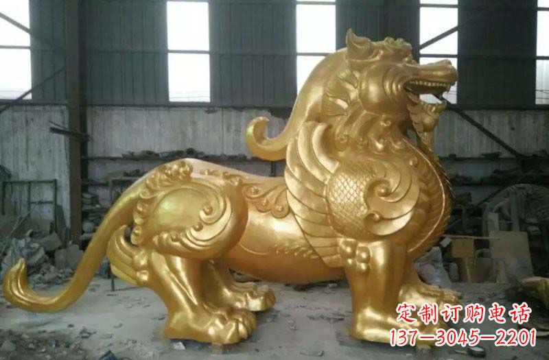 南京精致定制黄铜貔貅雕塑