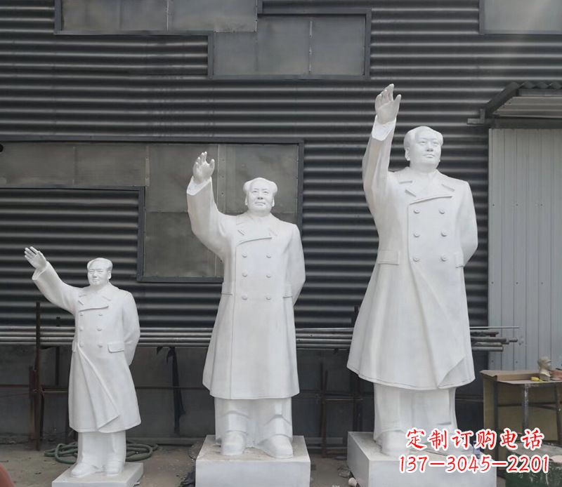 南京挥手毛主席校园伟人石雕