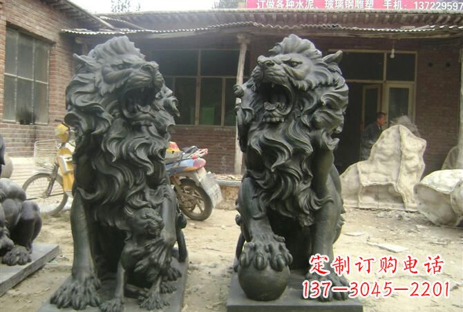 南京高质量铜制狮子雕塑
