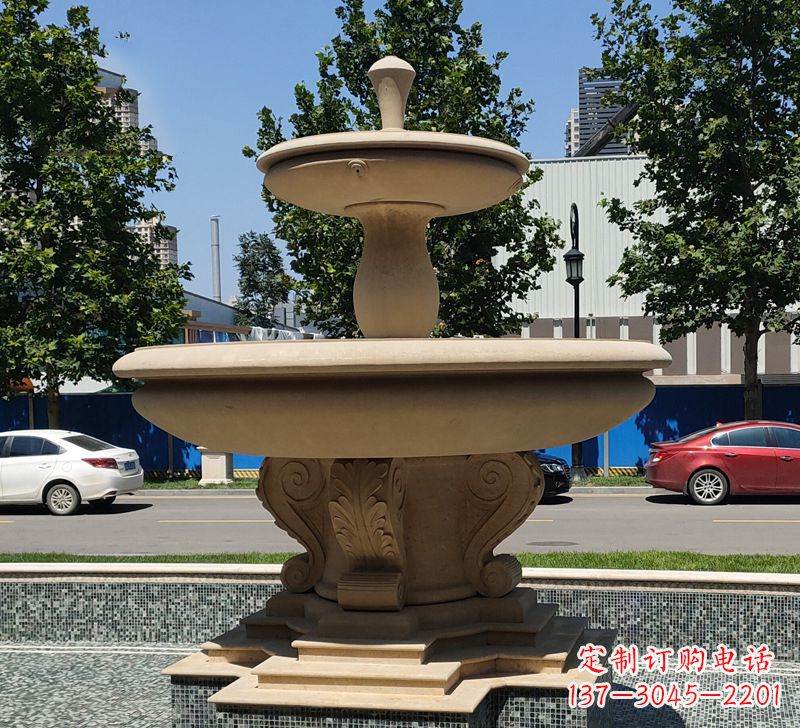 南京恵安石雕风水球-祈福家庭幸福