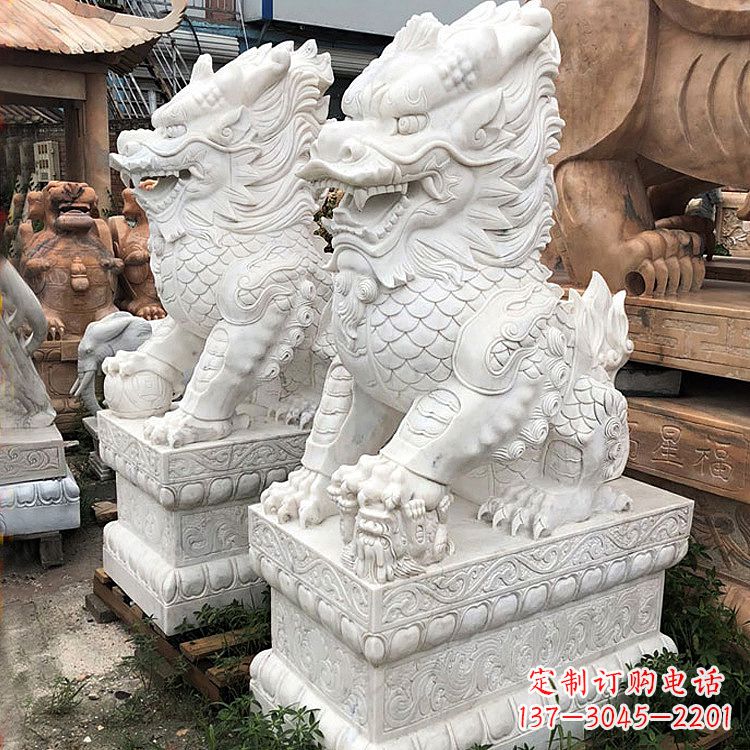 南京吉祥纳福麒麟石雕