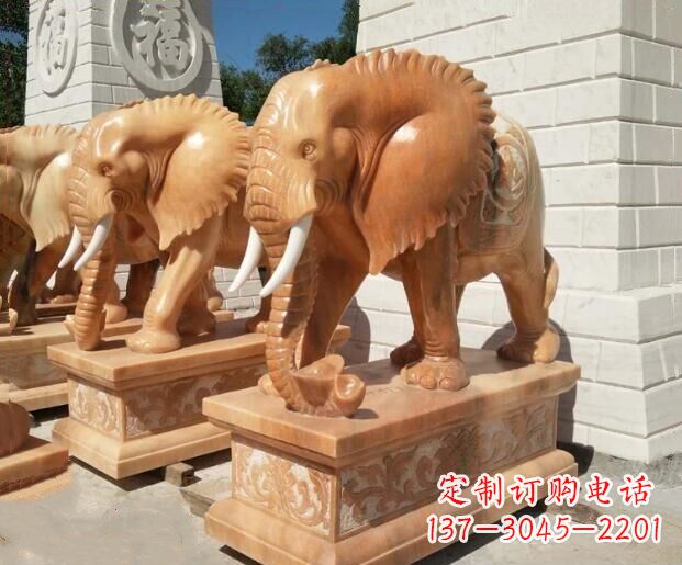 南京象征吉祥及如意的大象雕塑