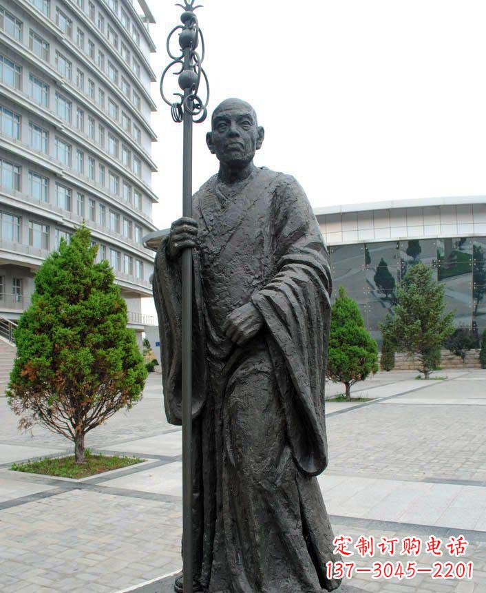 南京鉴真和尚古代名人铜雕